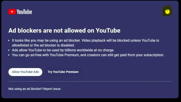 20230819085632437 YouTube 应对广告拦截器,恐再升级!